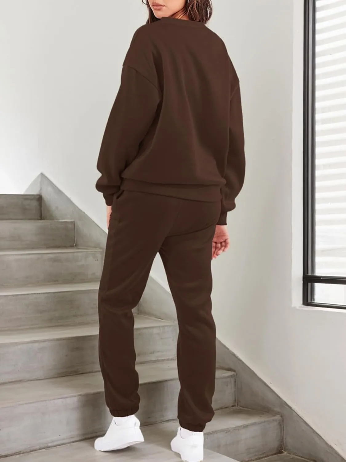 KANSOON Sweatsuits for Women Set 2 Piece Jogging Suit Long Sleeve Pullover Sweatshirts Sweatpants Tracksuit Casual Outfits