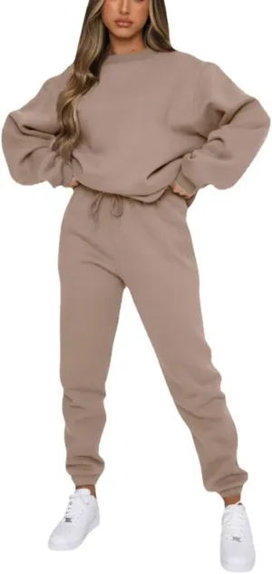 KANSOON Sweatsuits for Women Set 2 Piece Jogging Suit Long Sleeve Pullover Sweatshirts Sweatpants Tracksuit Casual Outfits