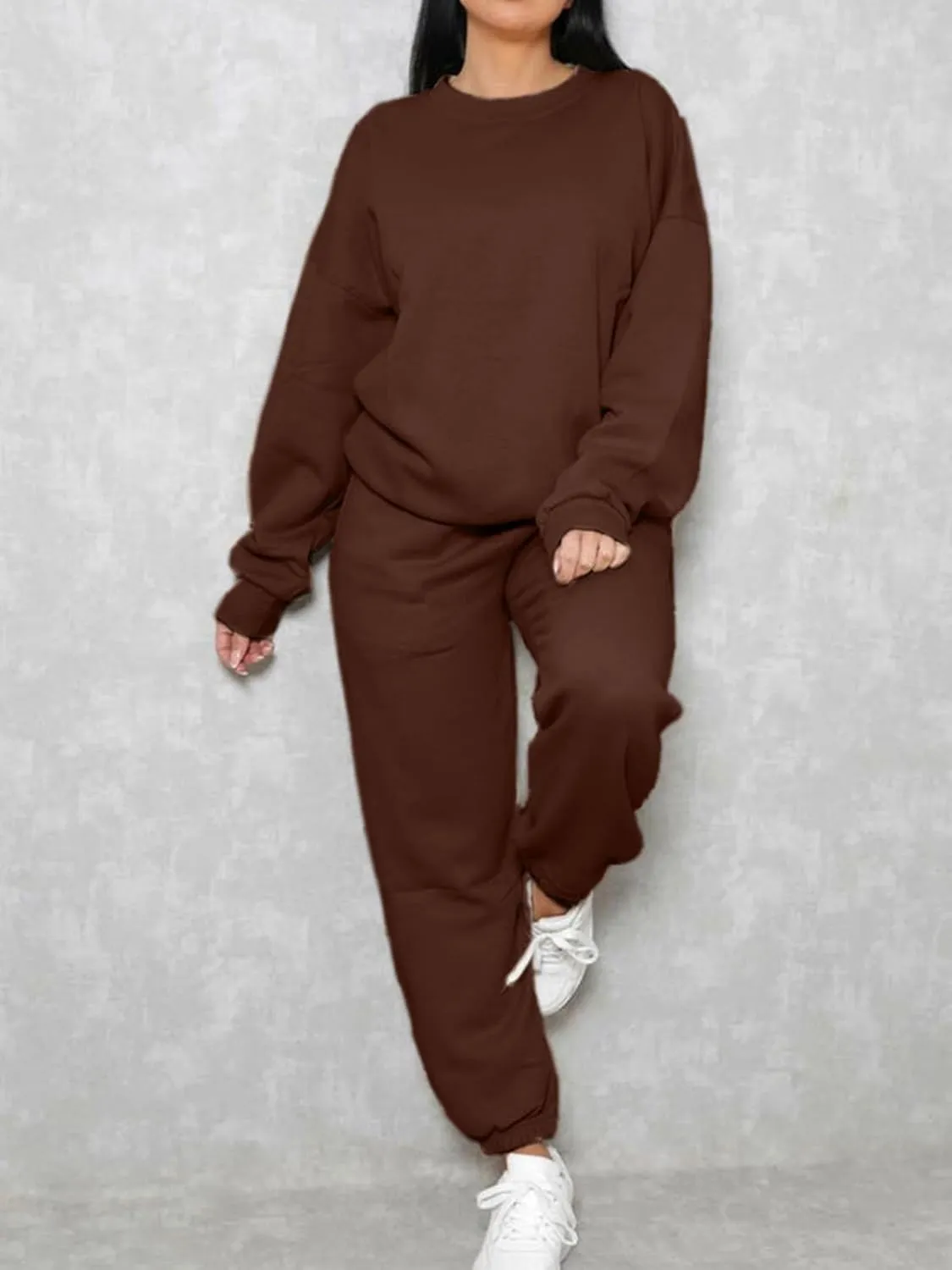 KANSOON Sweatsuits for Women Set 2 Piece Jogging Suit Long Sleeve Pullover Sweatshirts Sweatpants Tracksuit Casual Outfits