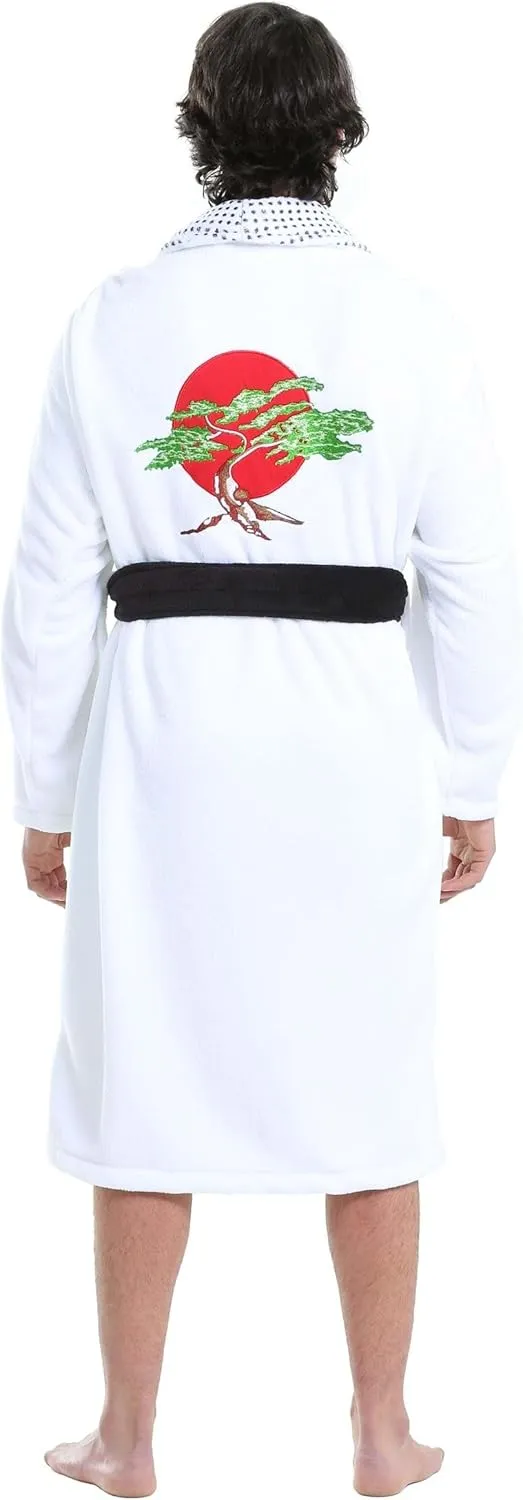 Karate Kid Daniel San Bathrobe Costume - Robe with Embroidered Design & Functional Pockets