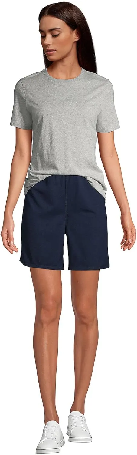 Lands' End School Uniform Women's Short Sleeve Feminine Fit Essential T-Shirt