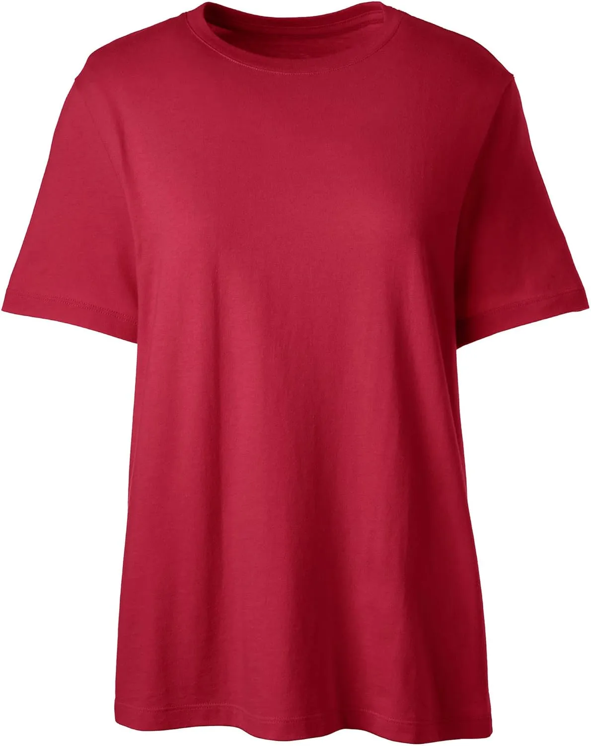 Lands' End School Uniform Women's Short Sleeve Feminine Fit Essential T-Shirt