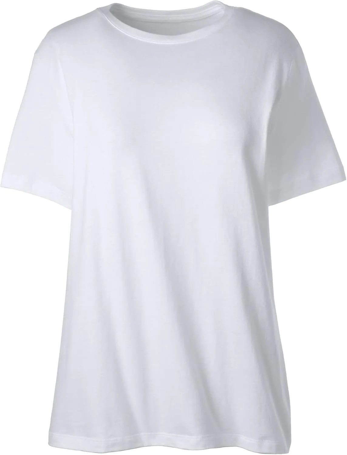Lands' End School Uniform Women's Short Sleeve Feminine Fit Essential T-Shirt