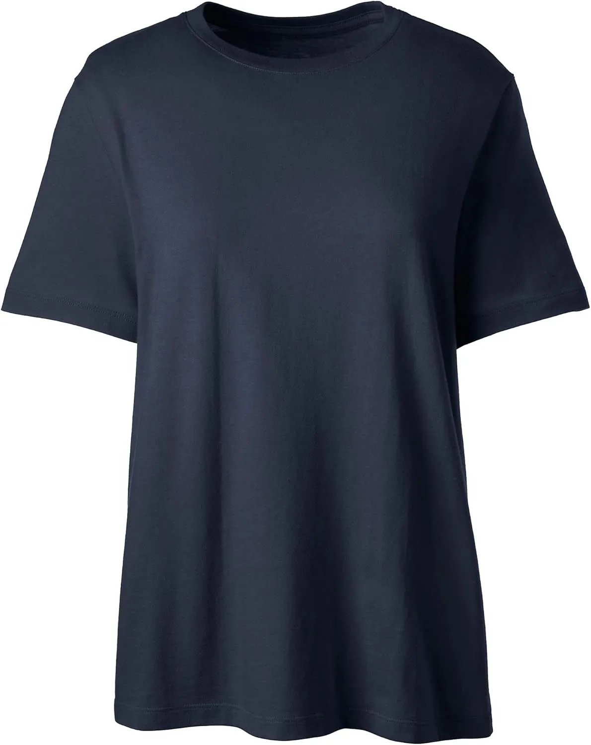 Lands' End School Uniform Women's Short Sleeve Feminine Fit Essential T-Shirt