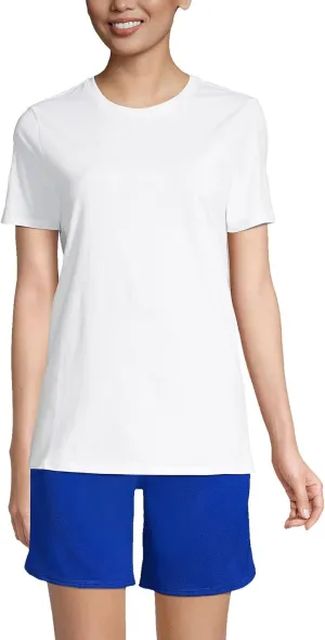 Lands' End School Uniform Women's Short Sleeve Feminine Fit Essential T-Shirt