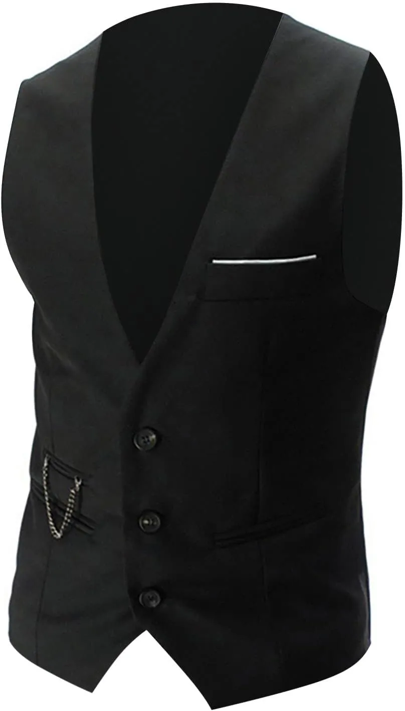 LCMTWX Mens Vest 2024 Plays Suede Retro V Neck Solid Color Pocket Button Leather Vest Jacket Vest Vests For Men Jackets For
