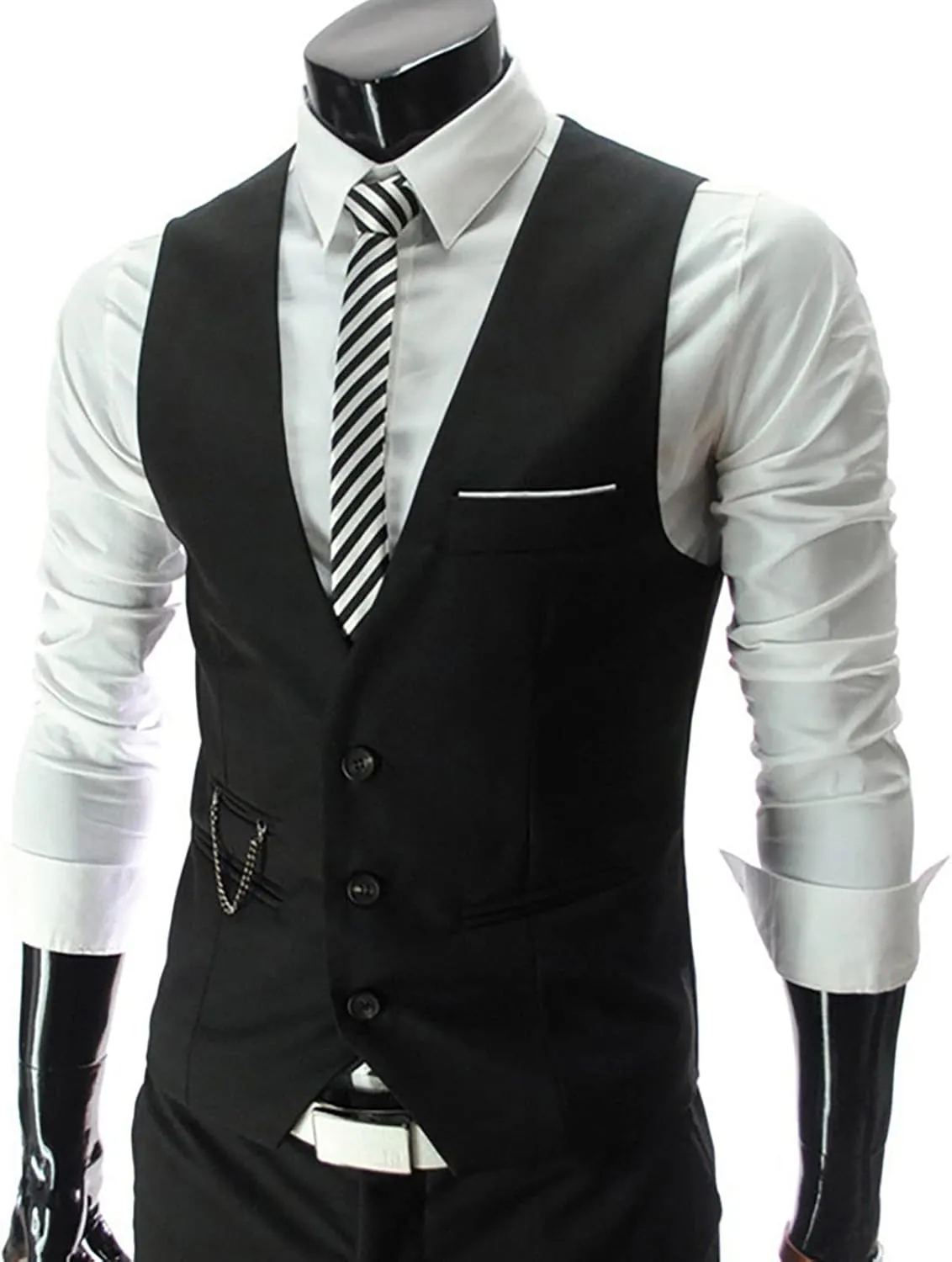 LCMTWX Mens Vest 2024 Plays Suede Retro V Neck Solid Color Pocket Button Leather Vest Jacket Vest Vests For Men Jackets For