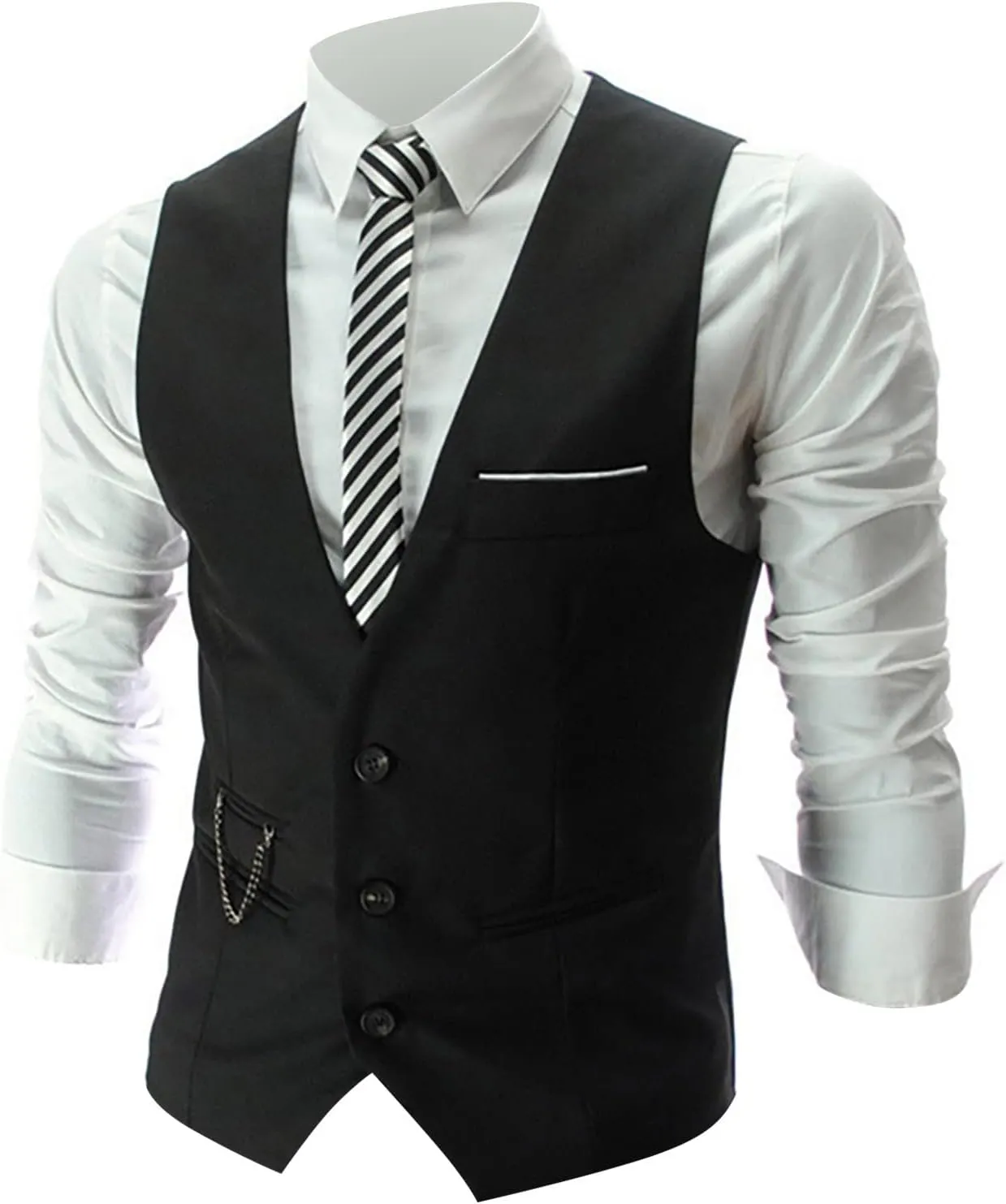 LCMTWX Mens Vest 2024 Plays Suede Retro V Neck Solid Color Pocket Button Leather Vest Jacket Vest Vests For Men Jackets For