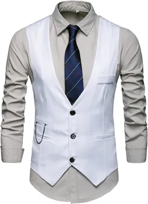 LCMTWX Mens Vest 2024 Plays Suede Retro V Neck Solid Color Pocket Button Leather Vest Jacket Vest Vests For Men Jackets For