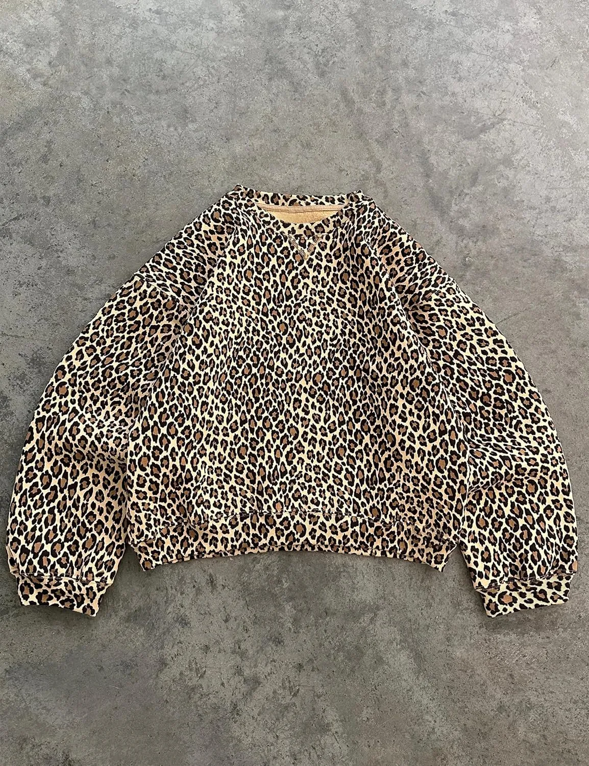 Leopard Print Hoodies for Women Oversized Cheetah Hooded Sweatshirt 2000s Graphic Pullover Tops Y2k Boyfriend Hoodie