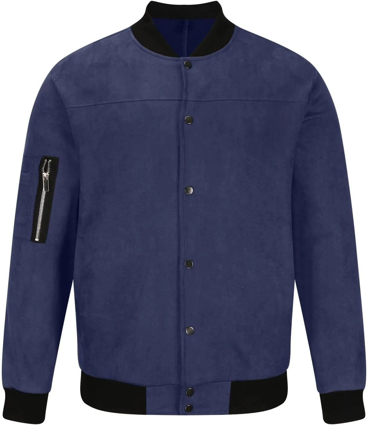 Mens Fall Winter Casual Coats 2024 Fashion Color Block Long Sleeve Jackets Basic Button Down Outerwear with Pockets