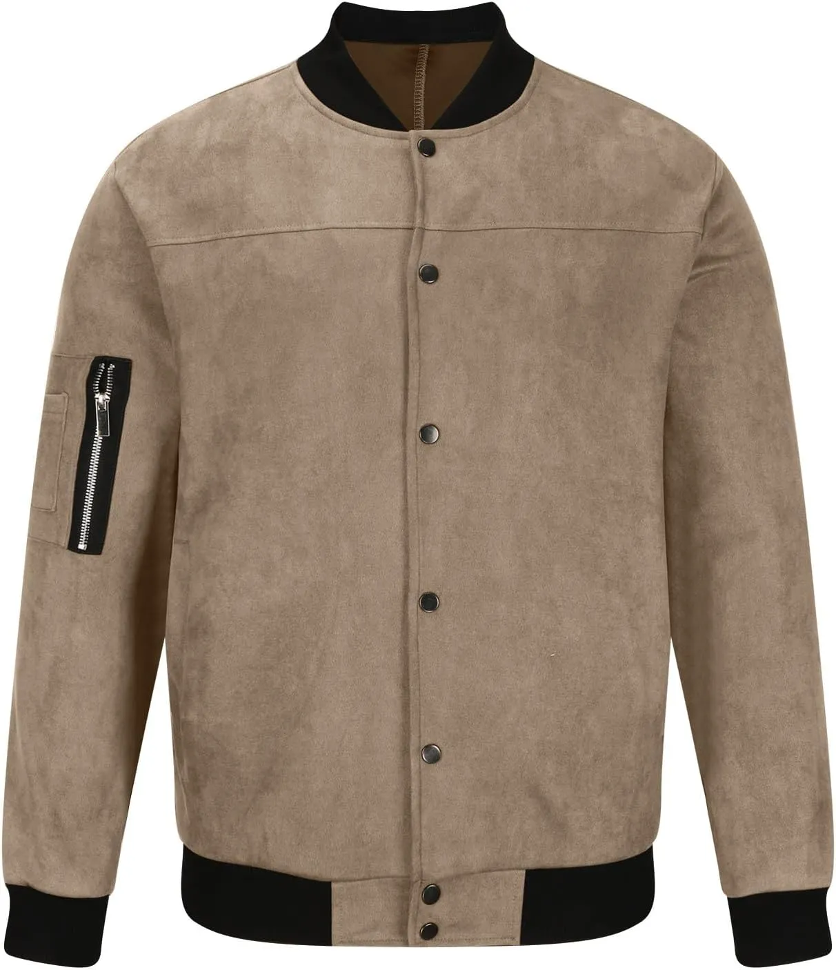 Mens Fall Winter Casual Coats 2024 Fashion Color Block Long Sleeve Jackets Basic Button Down Outerwear with Pockets