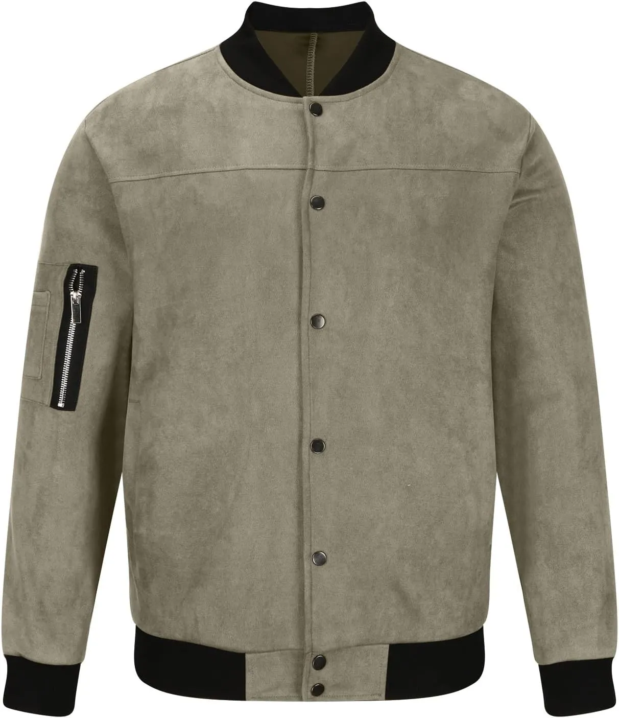 Mens Fall Winter Casual Coats 2024 Fashion Color Block Long Sleeve Jackets Basic Button Down Outerwear with Pockets