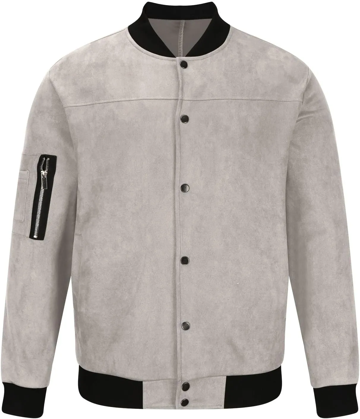 Mens Fall Winter Casual Coats 2024 Fashion Color Block Long Sleeve Jackets Basic Button Down Outerwear with Pockets