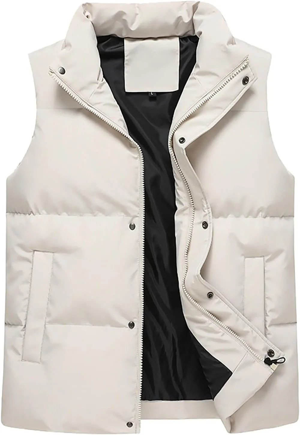 Men's Outdoor Casual Stand Collar Vest Men Women Autumn And Winter Fashion Casual Solid Warm Winter Sleeveless Jacket
