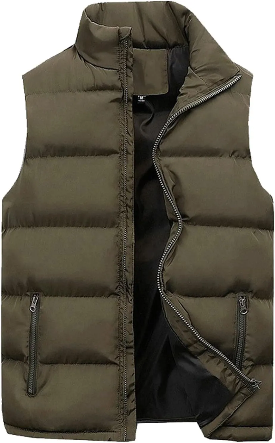Men's Outdoor Casual Stand Collar Vest Men Women Autumn And Winter Fashion Casual Solid Warm Winter Sleeveless Jacket