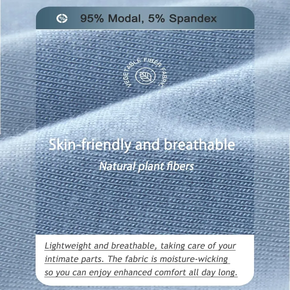 Mens Separated Trunks Bulge Pouch Underwear Boxers Briefs Breathable Modal Functional Pants