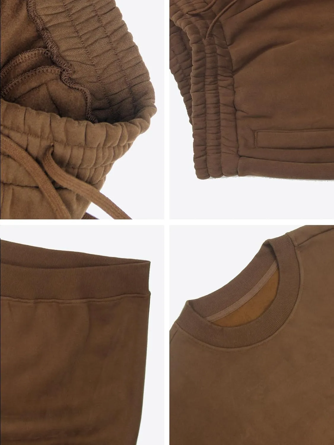 Men's Sweat suits 2 Piece Set Cotton Blend Pullover Tracksuits Casual Fleece-lined Joggers Sweatpants Sweatsuit Set