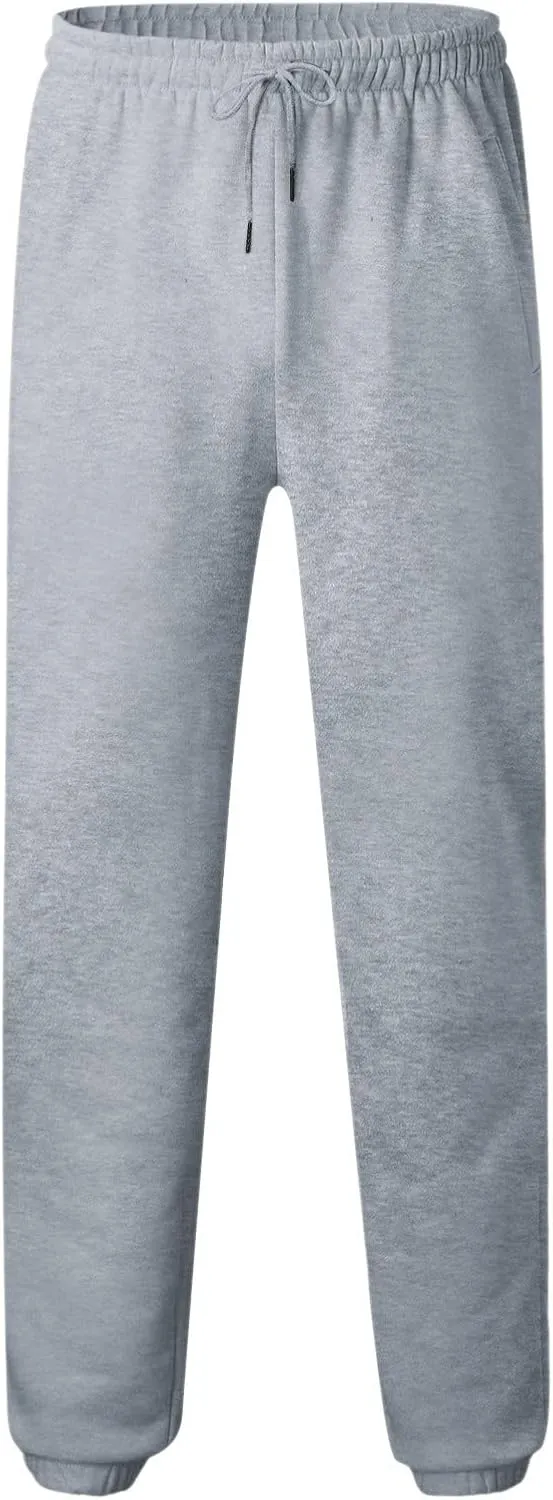 Mens Workout Cargo Sweatpants Work Jogger Pants with Pockets Mens Casual Pants Stretch Slim Fit Workout Bodybuilding