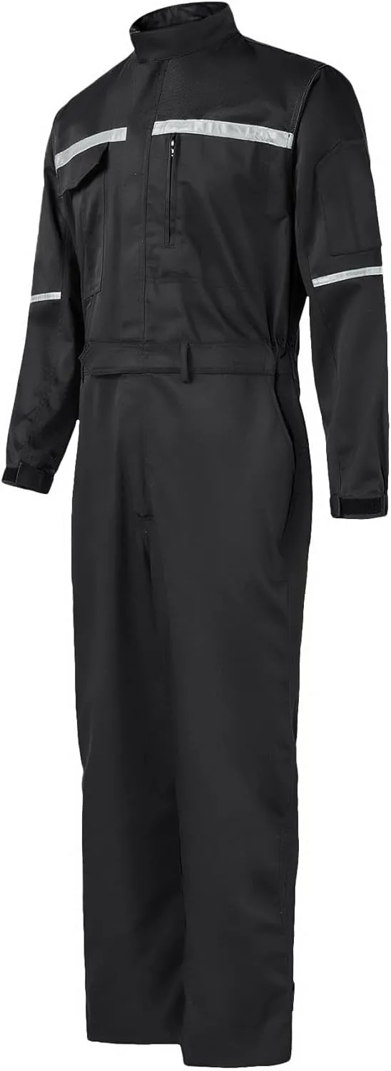 Mens Workwear Coveralls Multi Pockets Work Suit Mechanic Overalls Jumpsuits Unisex Long Sleeve Garage Coverall