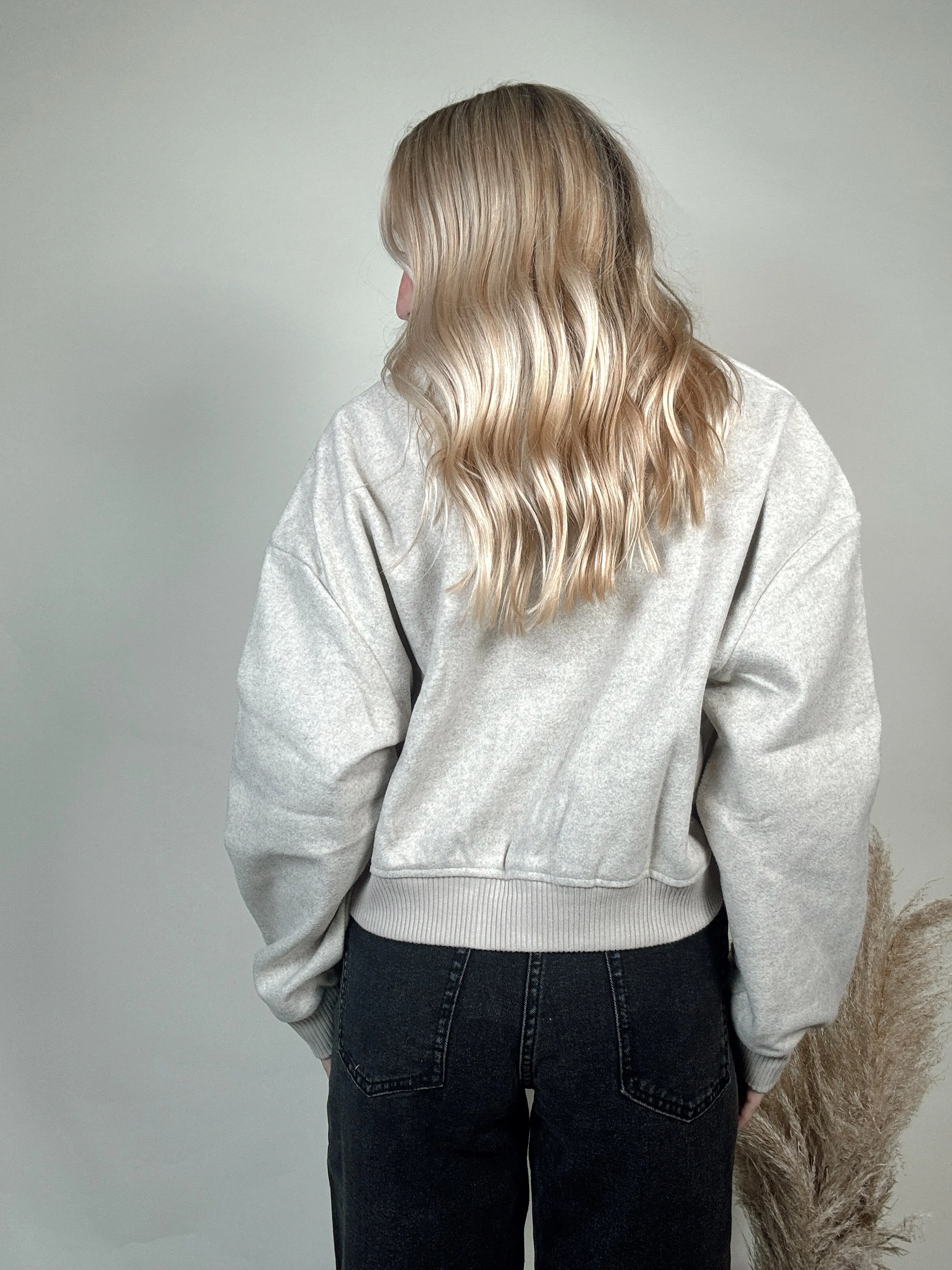 Oatmeal Bomber Jacket