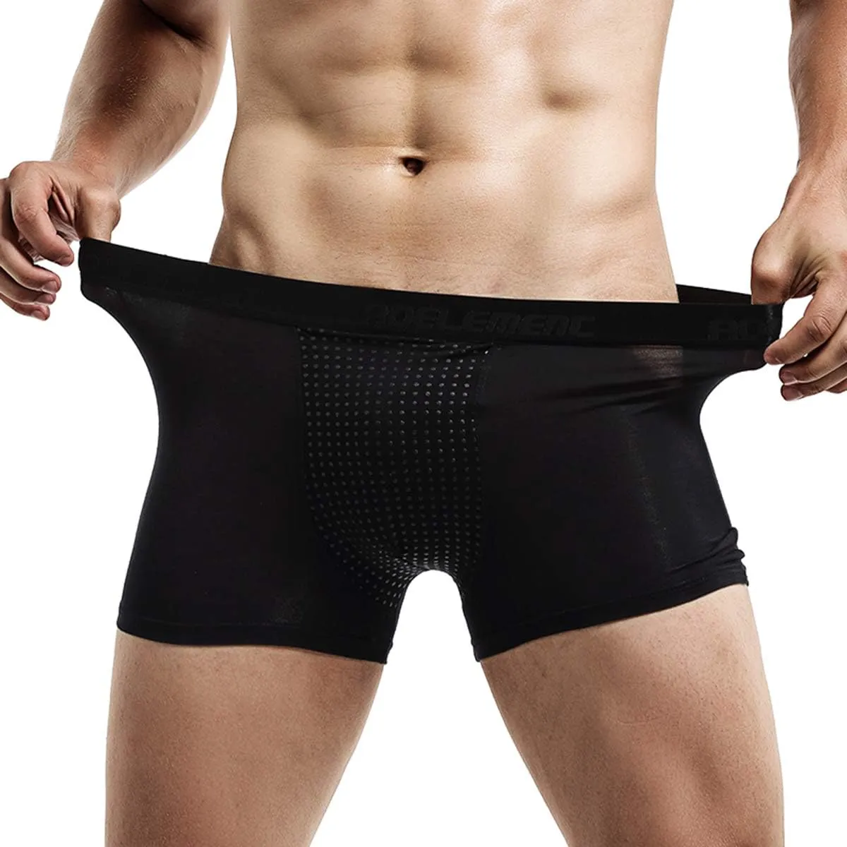 Ouruikia Men's Underwear Magnetic Boxer Briefs Functional Boxer Briefs Modal Breathable Boxer Briefs Underwear