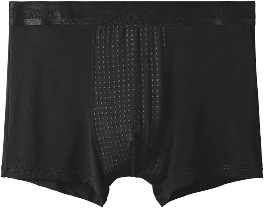 Ouruikia Men's Underwear Magnetic Boxer Briefs Functional Boxer Briefs Modal Breathable Boxer Briefs Underwear