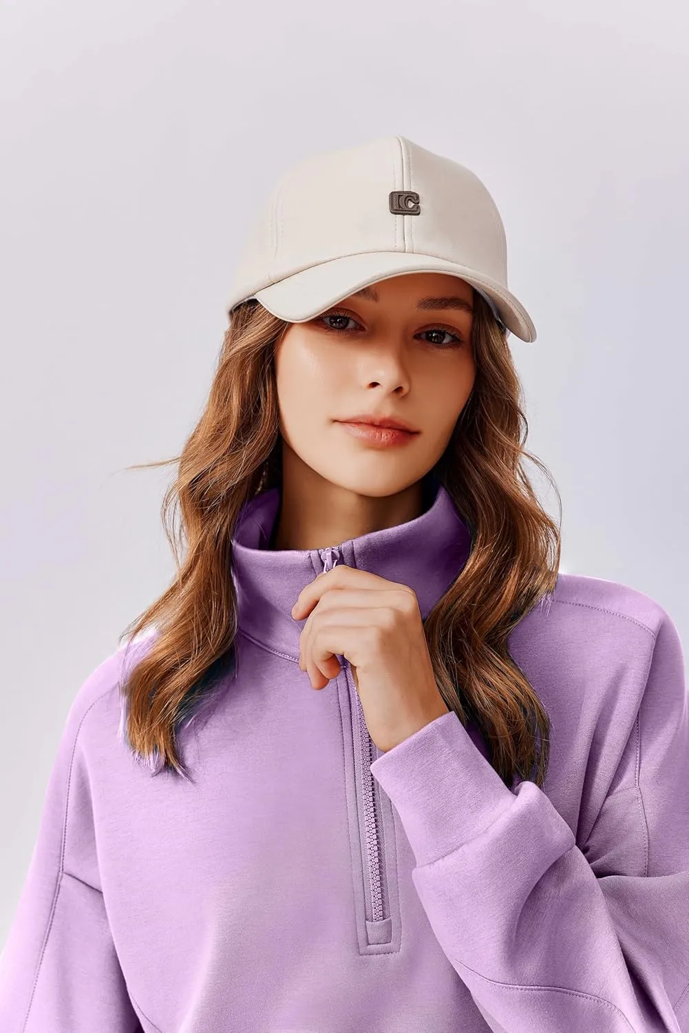 PINSPARK 2 Piece Sets for Women 2024 Fall Outfits Tracksuit Long Sleeve Half Zip Sweatshirt Jogger Sweatpants Matching Set