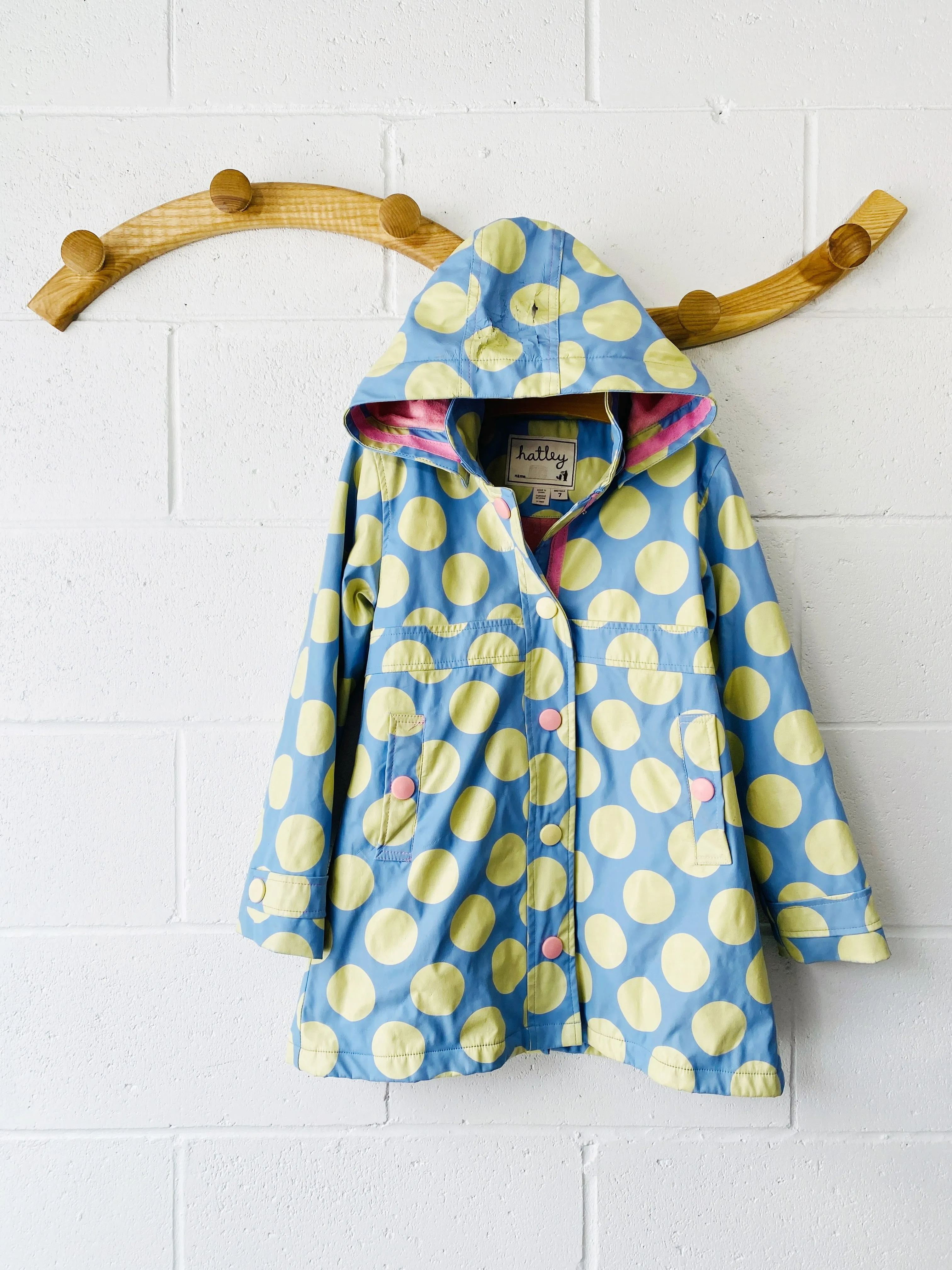 Polka Dot Rain Coat, 7 years