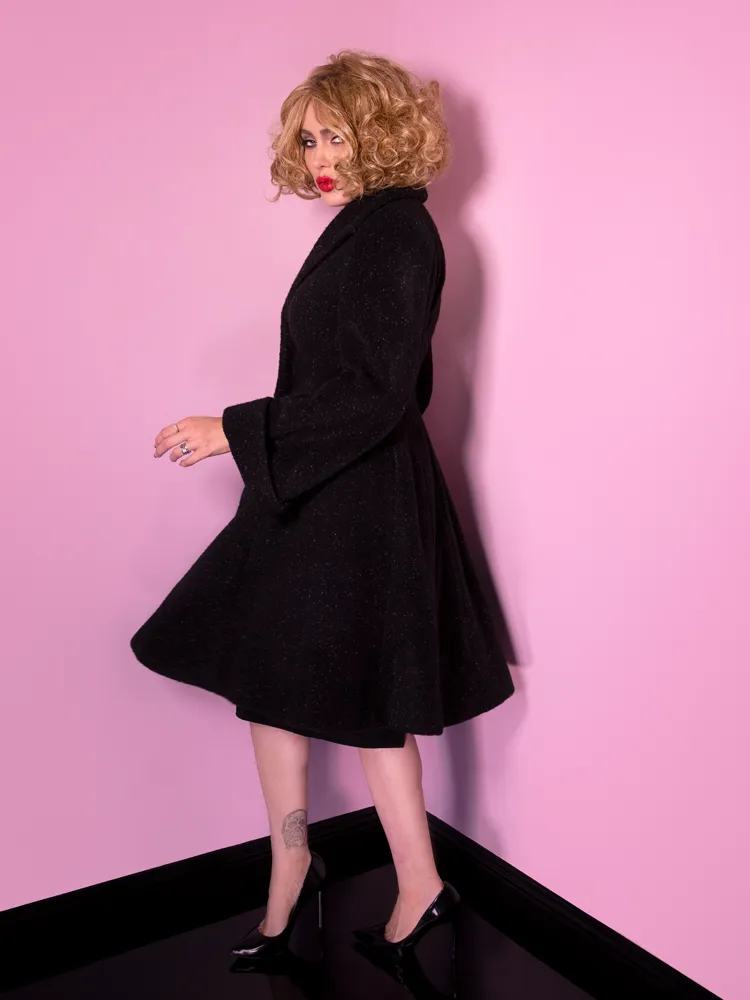 PRE-ORDER - Miss Kitty Coat in Black - Vixen by Micheline Pitt