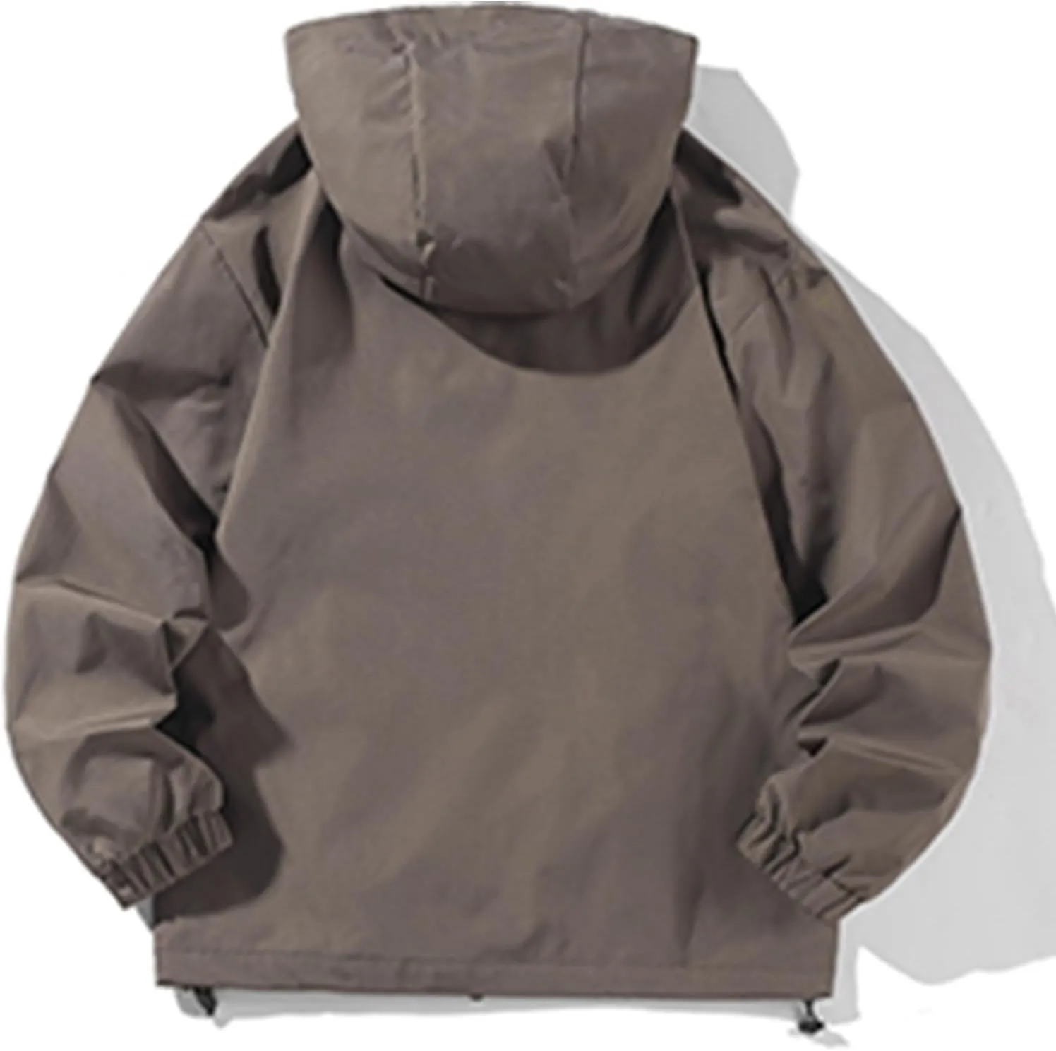 Rain Jacket Men Long Sleeve Outdoor Waterproof Coats Lightweight Windbreaker Jackets Casual Travel Hoodies With Pocket
