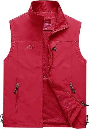 RTRDE Men's Puffer Vest Packable Vest Winter Outdoor Zipper Sleeveless Warm Puffey Jacket Vests Outerwear, XL-4XL