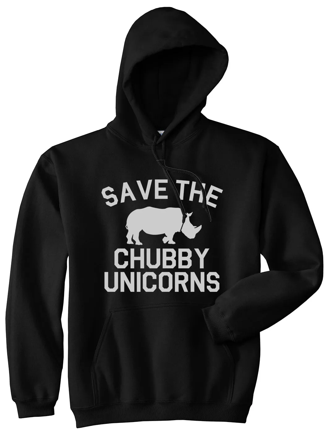 Save The Chubby Unicorns Funny Mens Pullover Hoodie
