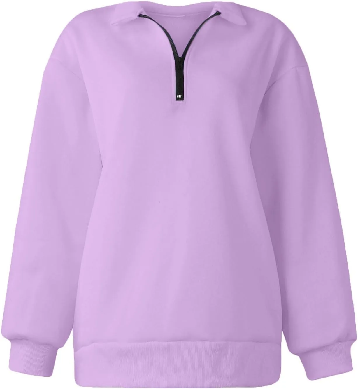 SERYU Oversized Sweatshirt Womens Loose Fit Fleece Fall Long Sleeve Half Zip Collared Pullover Y2k Clothes