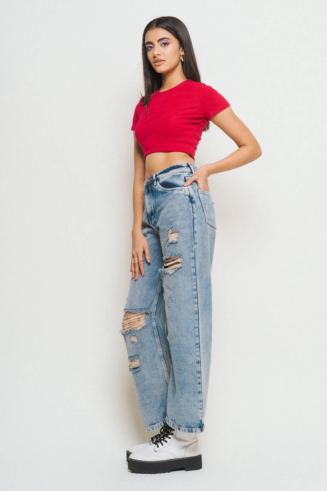 Shaggy Straight Jeans