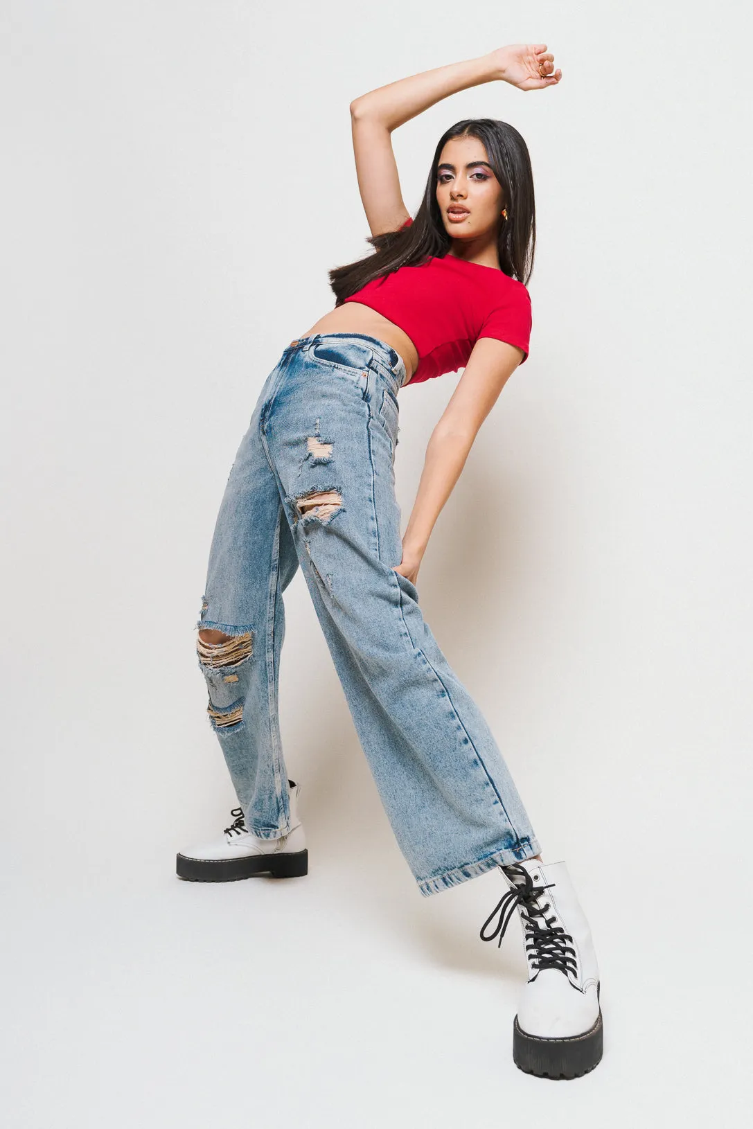 Shaggy Straight Jeans