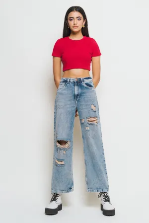 Shaggy Straight Jeans