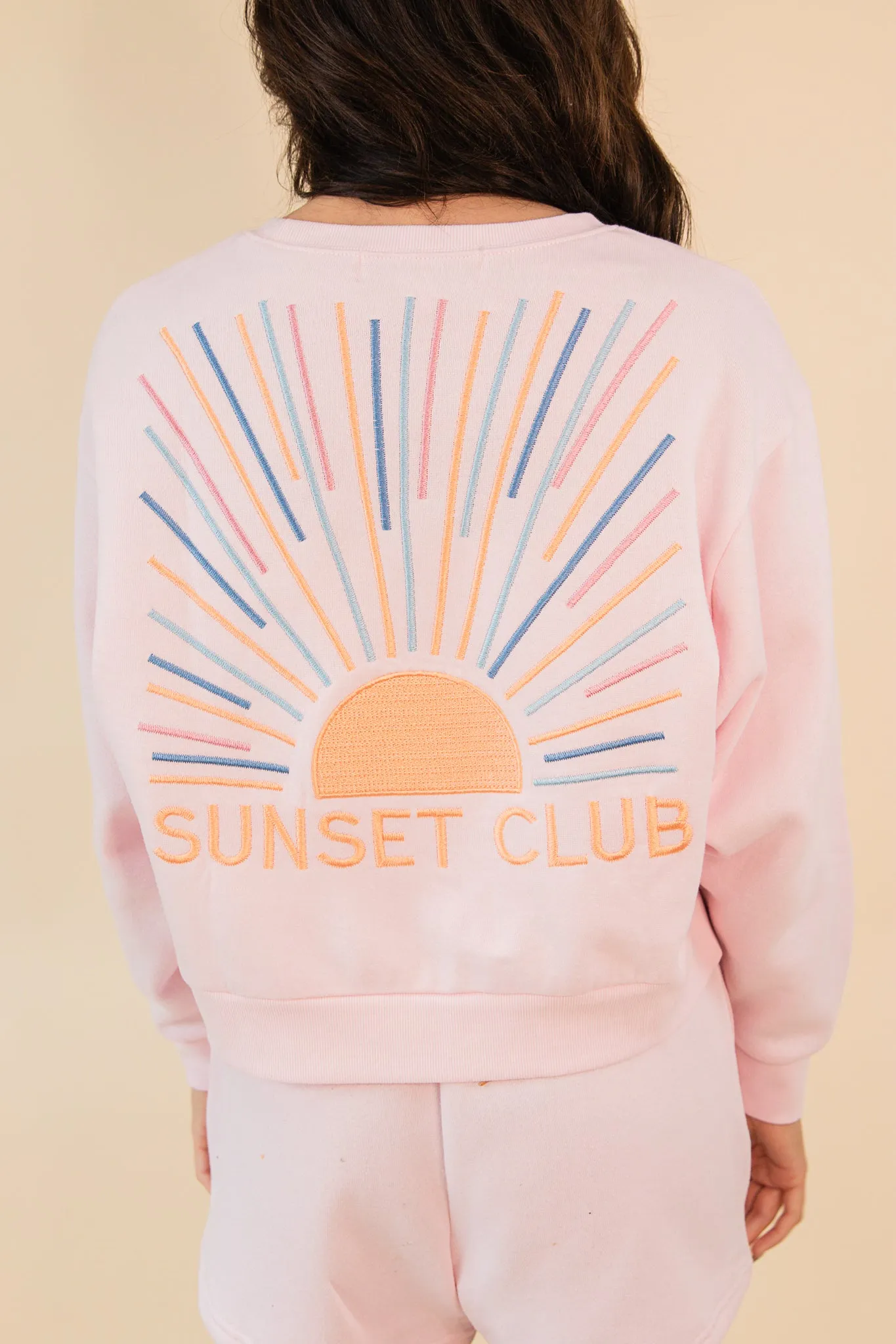Surf Wash Embroidered Crewneck
