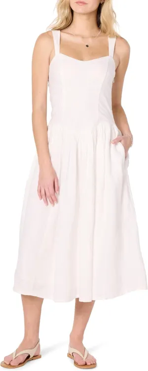 The Drop Women's Balu Feminine Shaped Waist Midi Dress