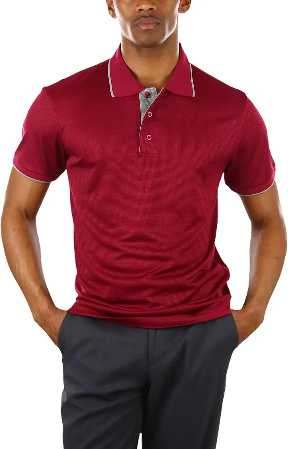 ToBeInStyle Men's Classic Short Sleeve Active Polo Shirt