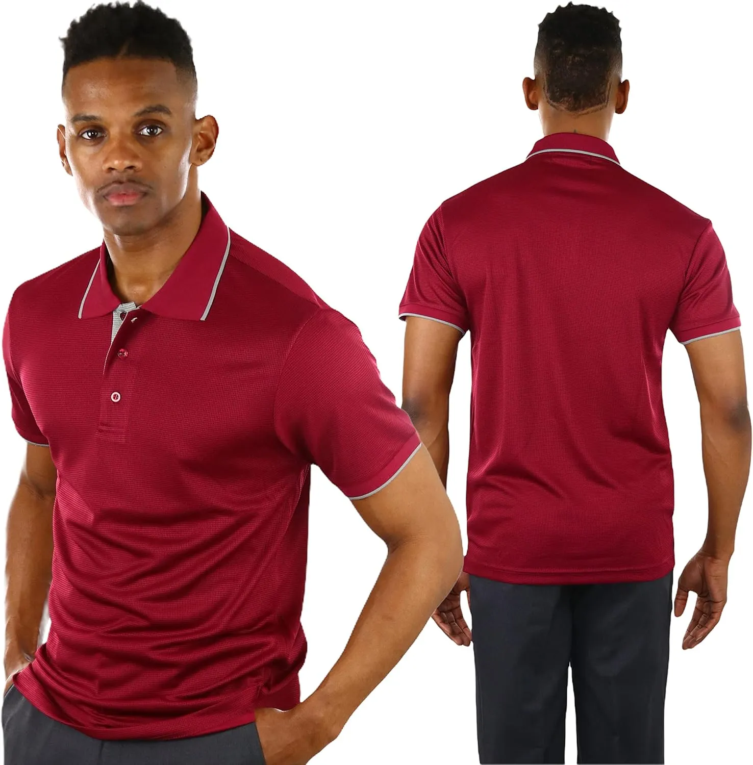 ToBeInStyle Men's Classic Short Sleeve Active Polo Shirt