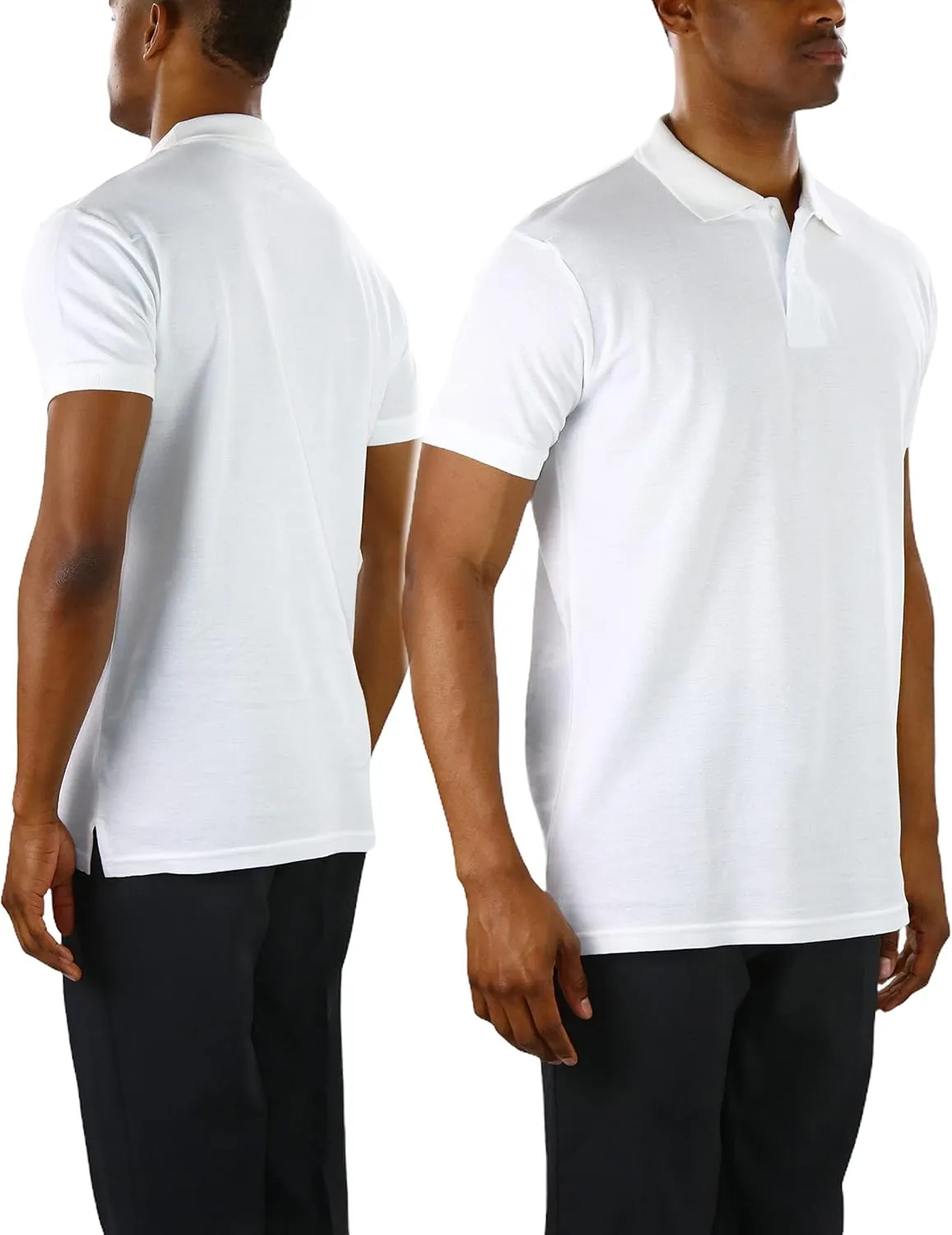 ToBeInStyle Men's Classic Short Sleeve Active Polo Shirt