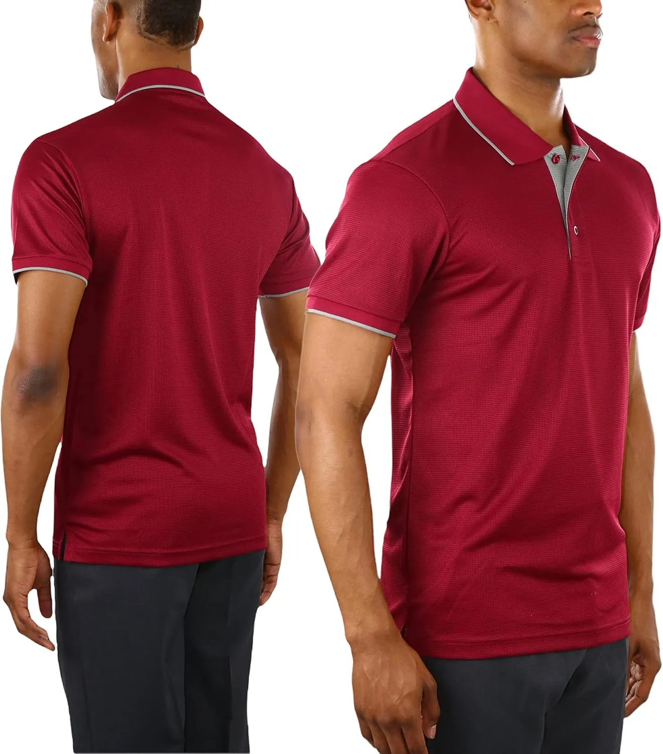 ToBeInStyle Men's Classic Short Sleeve Active Polo Shirt