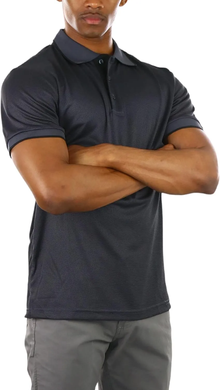 ToBeInStyle Men's Classic Short Sleeve Active Polo Shirt