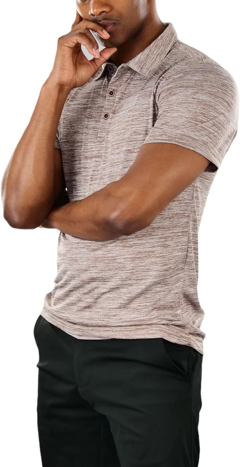 ToBeInStyle Men's Classic Short Sleeve Active Polo Shirt