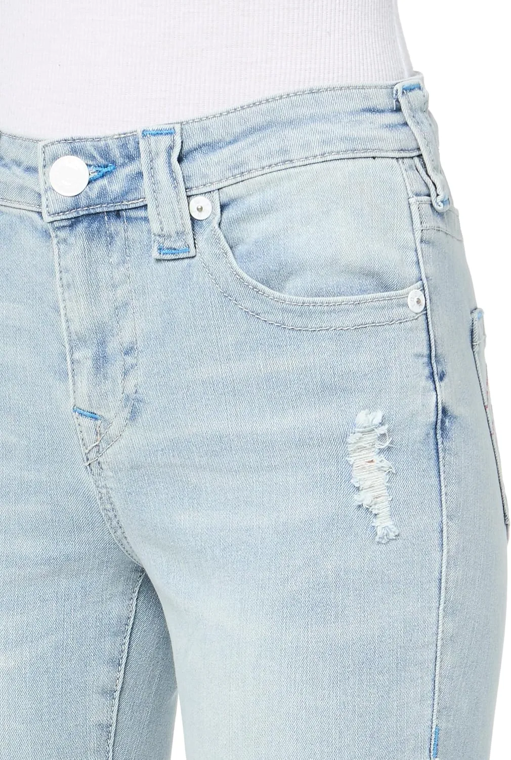 True Religion Women's Jennie Mid Rise Super Skinny