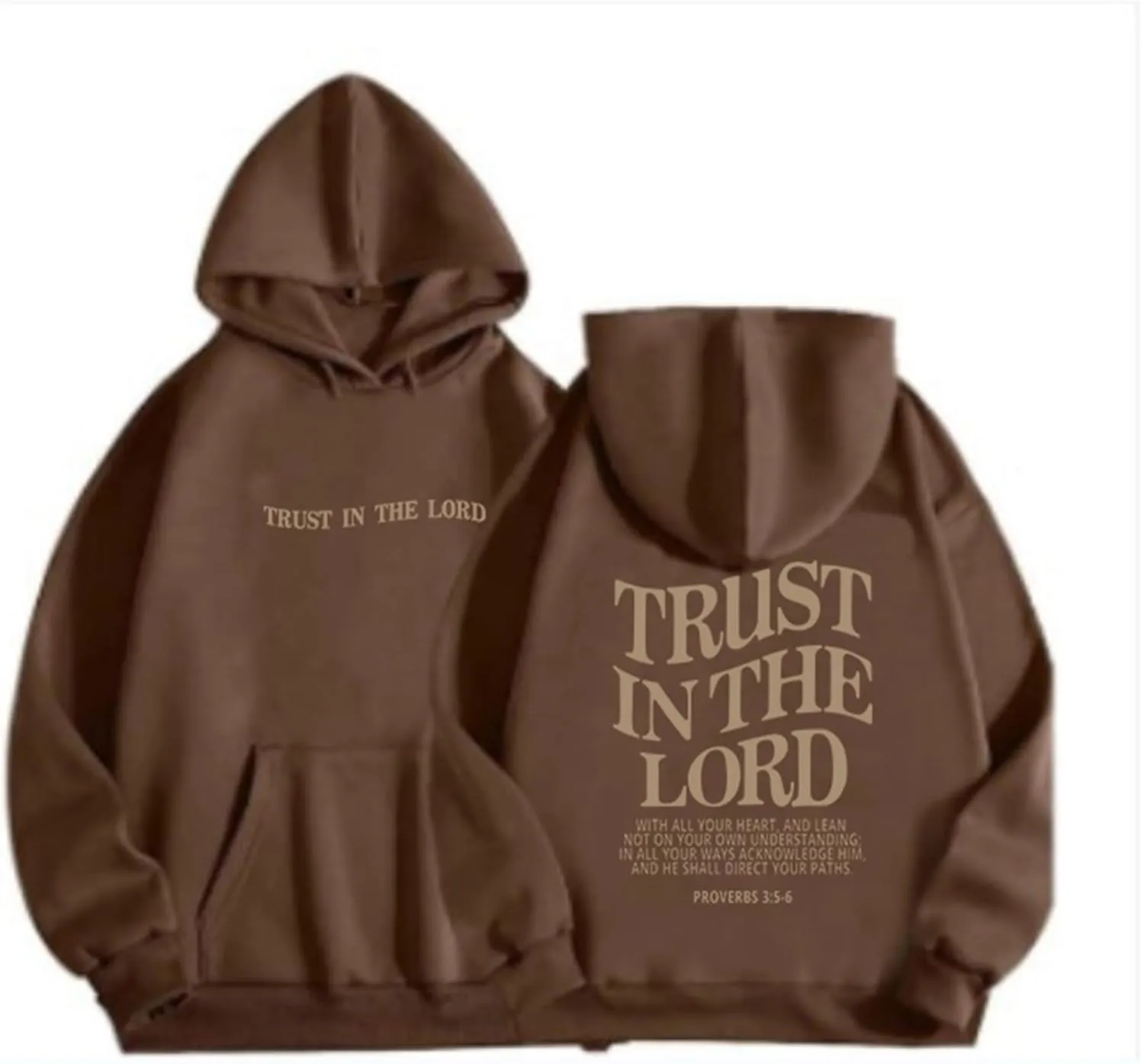 Trust In The Lord Christian Graphic Hoodies Trendy Jesus Loves You Hoodie Oversized Long Sleeve Sweatshirts Outfit