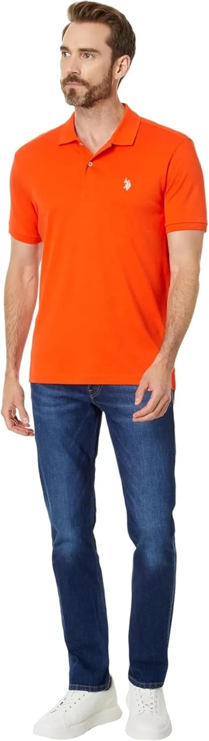 U.S. Polo Assn. Men's Slim Fit Interlock Polo