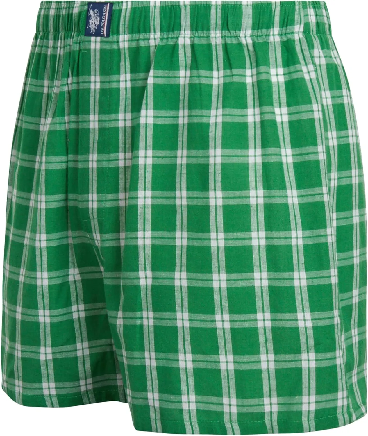 U.S. Polo Assn. Men's Underwear - Woven Boxers with Functional Fly (6 Pack)