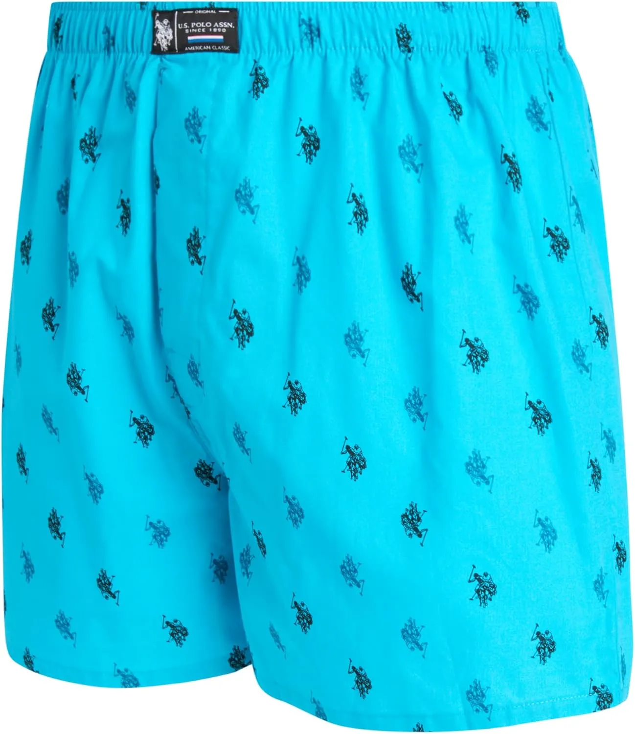 U.S. Polo Assn. Men's Underwear - Woven Boxers with Functional Fly (6 Pack)